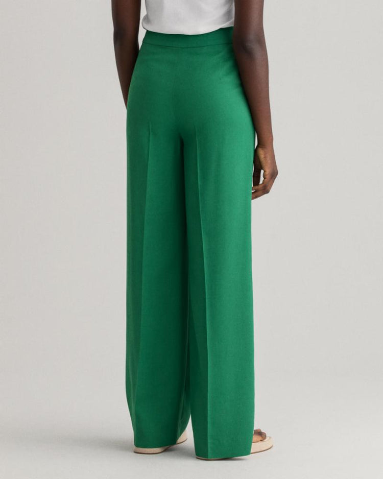 Gant Apparel Womens HW FLUID WIDE PANT 316/LAVISH GREEN