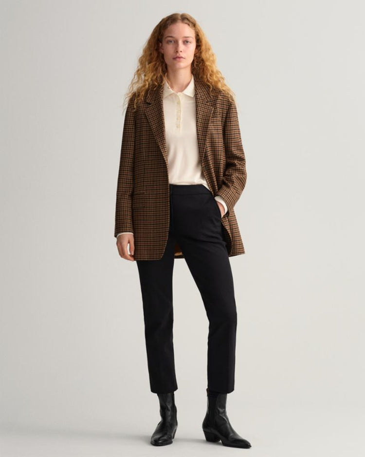 Gant Apparel Womens JERSEY CIGARETTE PANTS 19/EBONY BLACK