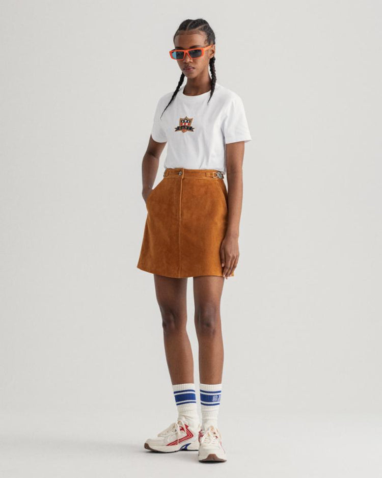 Gant Apparel Womens GANT BANNER SHIELD SS T-SHIRT 110/WHITE