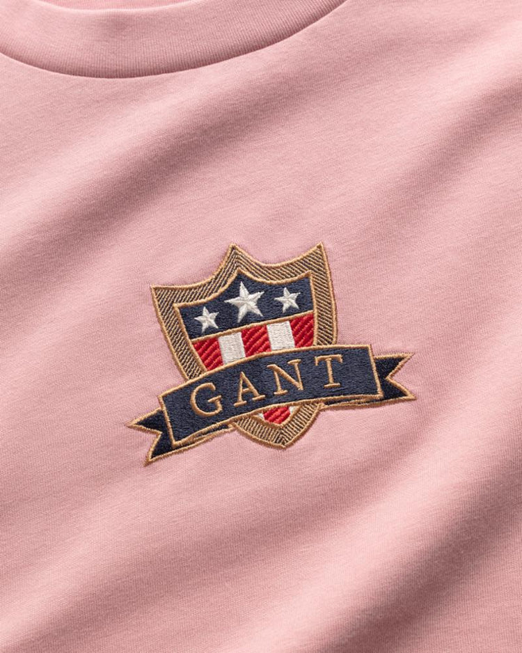 Gant Apparel Womens GANT BANNER SHIELD SS T-SHIRT 659/SUMMER ROSE