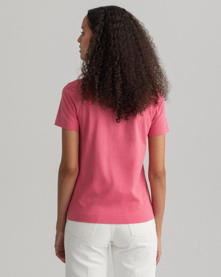 Gant Apparel Womens ROPE ICON SS T-SHIRT 665/RAPTURE ROSE