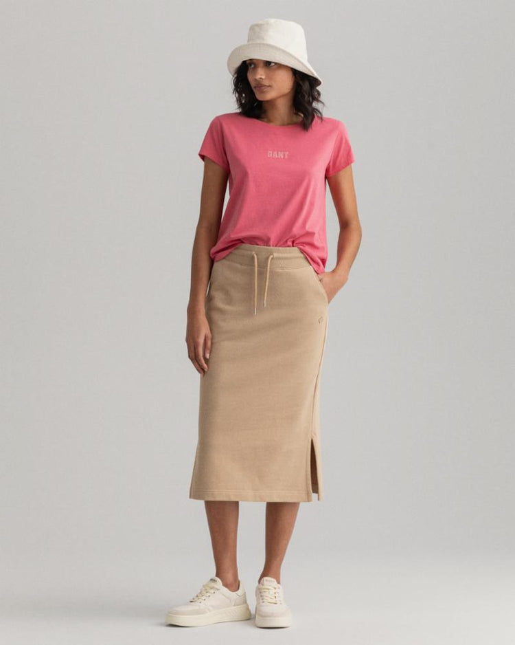 Gant Apparel Womens GANT LOGO SS T-SHIRT 665/RAPTURE ROSE