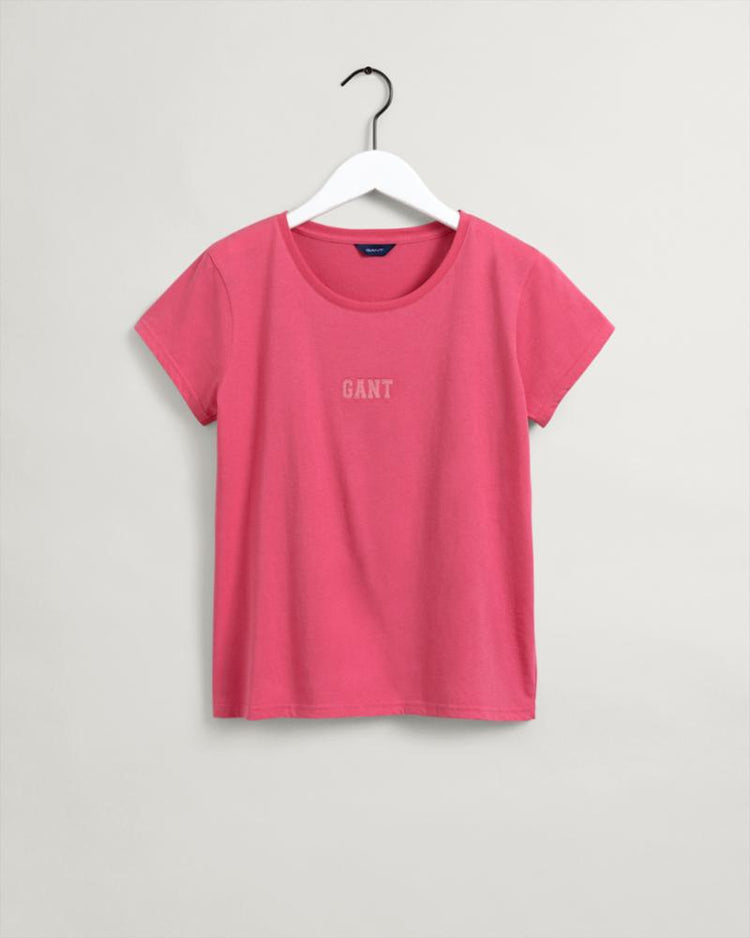 Gant Apparel Womens GANT LOGO SS T-SHIRT 665/RAPTURE ROSE