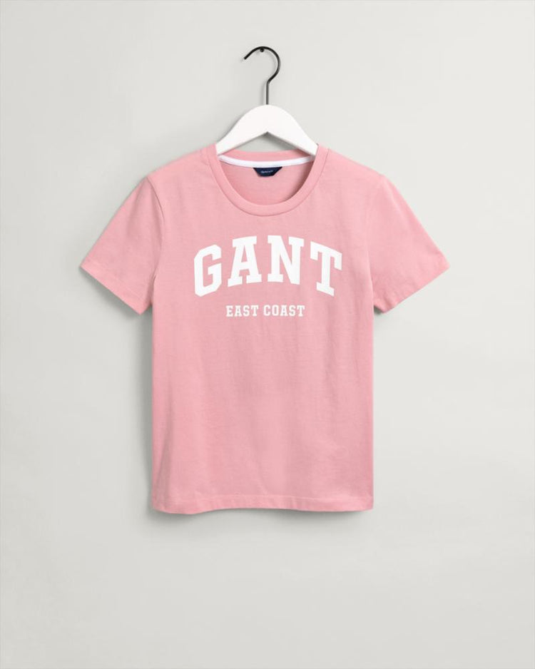 Gant Apparel Womens MD. GANT SS T-SHIRT 614/PREPPY PINK