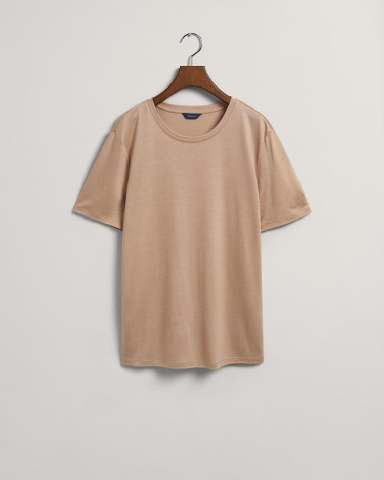 Gant Apparel Womens DRAPE SS T-SHIRT 209/HORN BEIGE