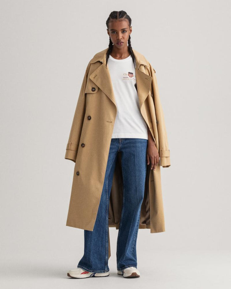 Gant Apparel Womens ARCHIVE SHIELD SS T-SHIRT 110/WHITE