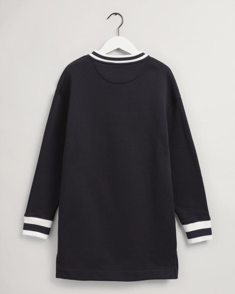 Gant Apparel Womens TIGRESS C-NECK JERSEY DRESS 433/EVENING BLUE