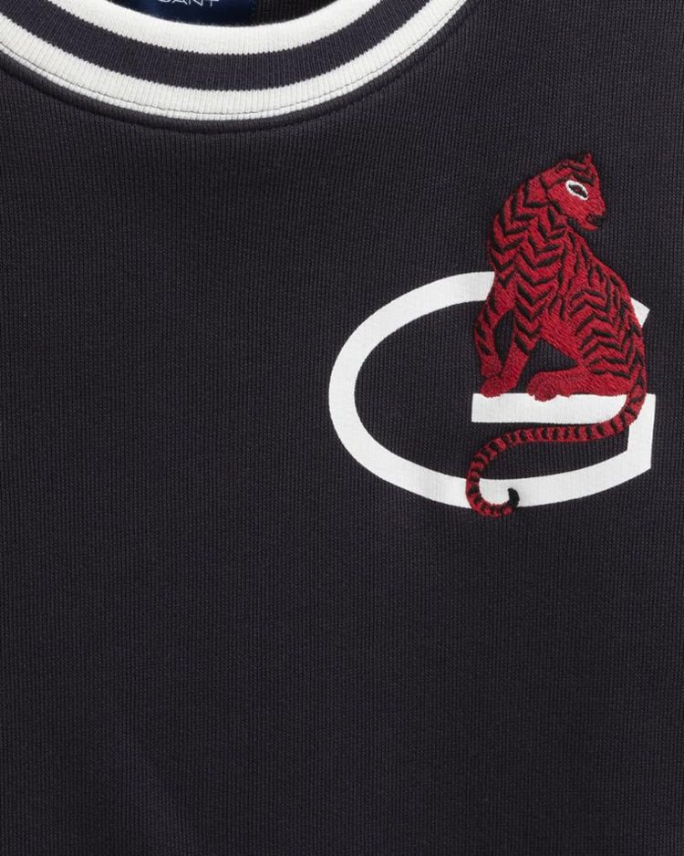 Gant Apparel Womens TIGRESS C-NECK JERSEY DRESS 433/EVENING BLUE