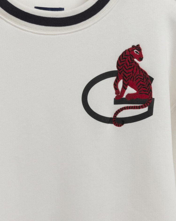 Gant Apparel Womens TIGRESS C-NECK JERSEY DRESS 113/EGGSHELL