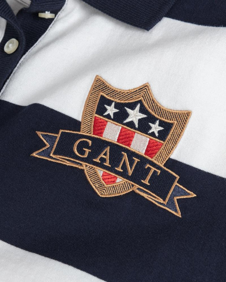 Gant Apparel Womens GANT BANNER SHIELD LS POLO 433/EVENING BLUE