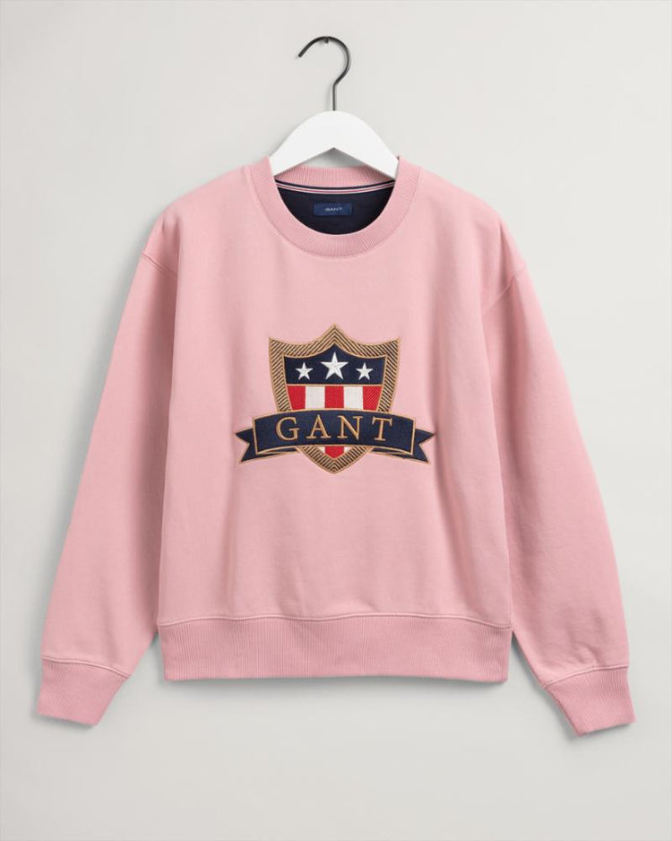 Gant Apparel Womens GANT BANNER SHIELD SWEAT 659/SUMMER ROSE