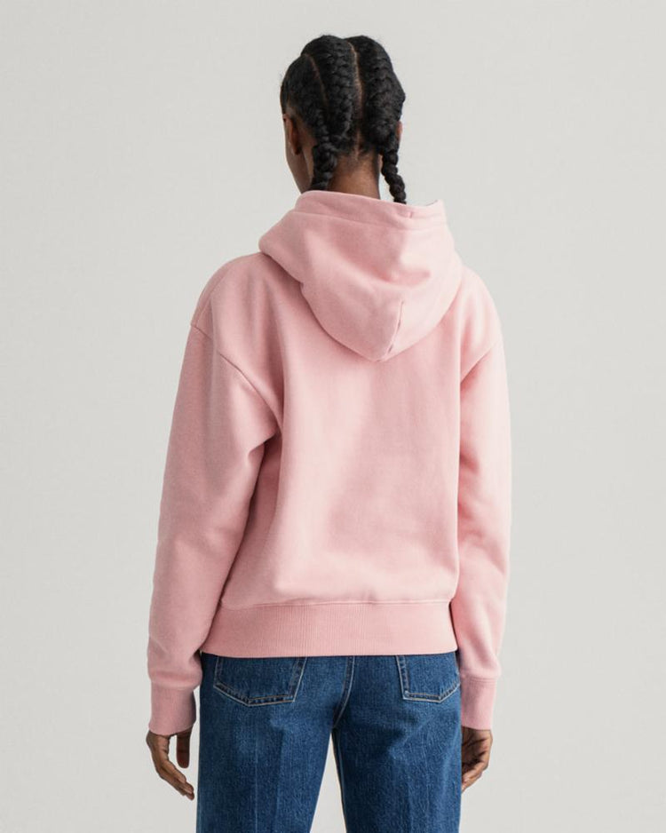 Gant Apparel Womens GANT BANNER SHIELD HOODIE 659/SUMMER ROSE
