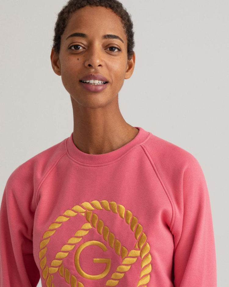 Gant Apparel Womens ROPE ICON C-NECK SWEAT 665/RAPTURE ROSE