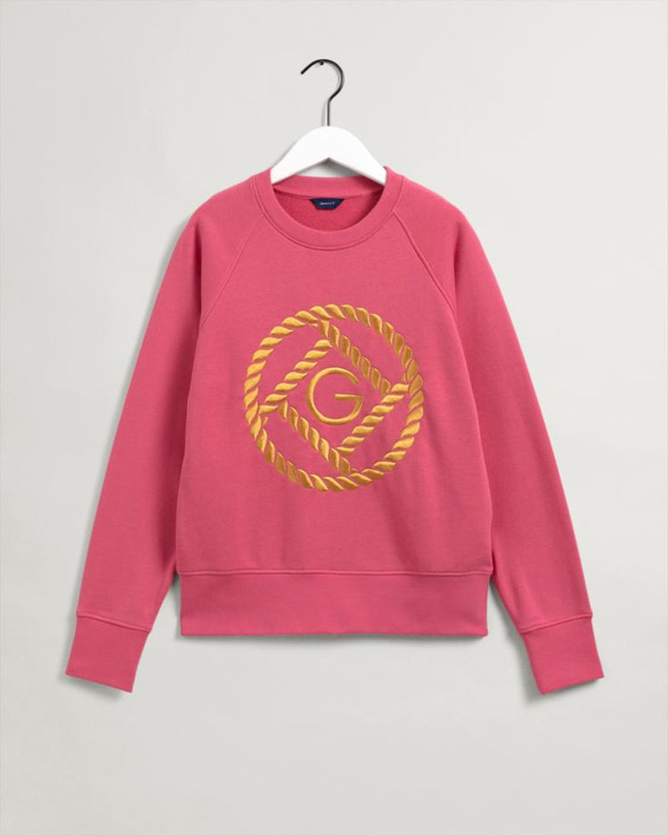 Gant Apparel Womens ROPE ICON C-NECK SWEAT 665/RAPTURE ROSE