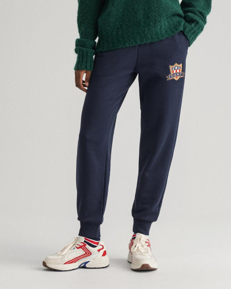 Gant Apparel Womens GANT BANNER SHIELD SWEAT PANTS 433/EVENING BLUE