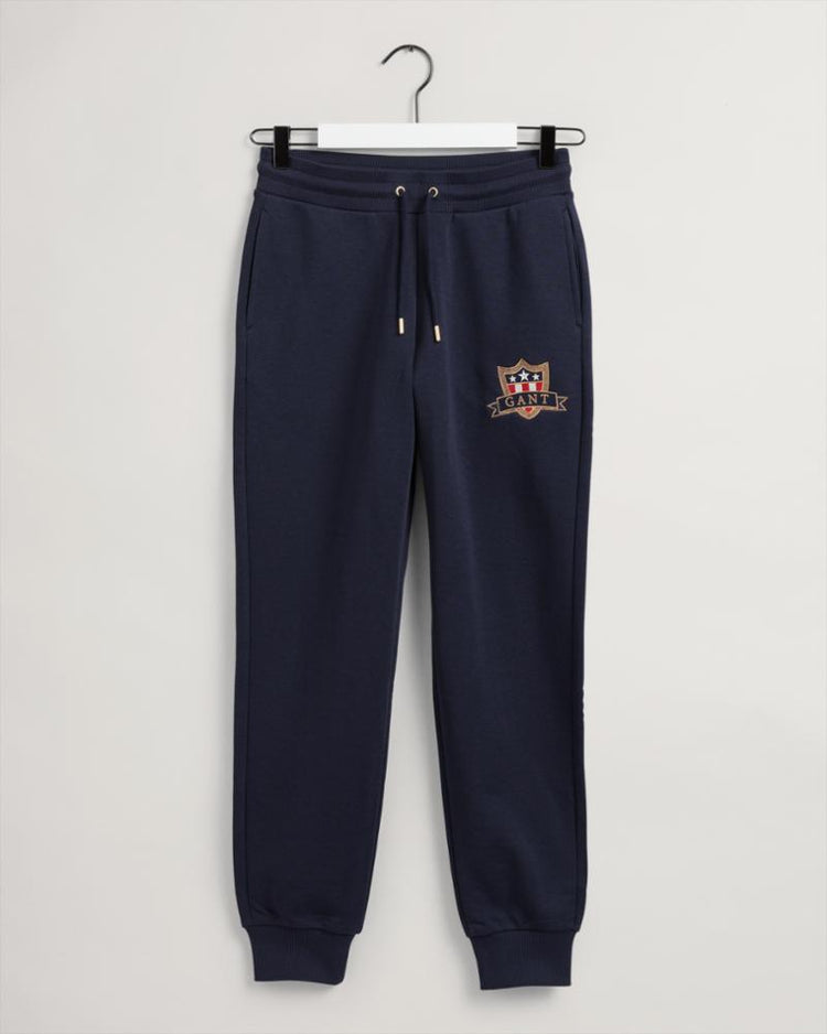 Gant Apparel Womens GANT BANNER SHIELD SWEAT PANTS 433/EVENING BLUE