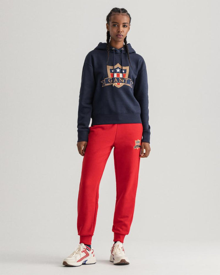 Gant Apparel Womens GANT BANNER SHIELD SWEAT PANTS 630/EQUESTRIAN RED