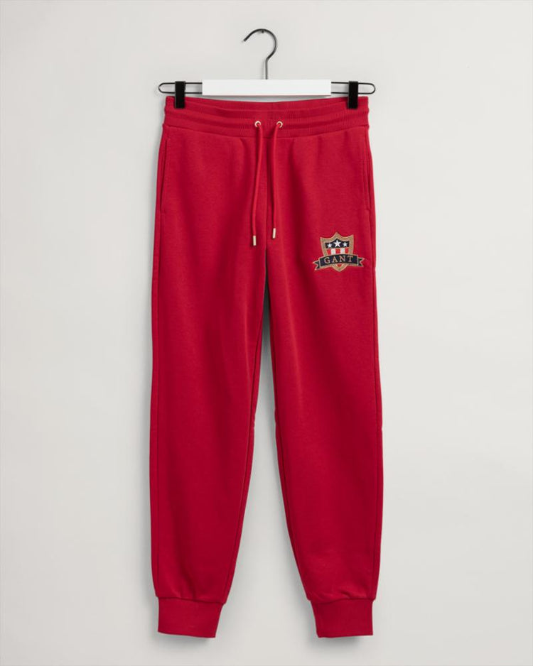 Gant Apparel Womens GANT BANNER SHIELD SWEAT PANTS 630/EQUESTRIAN RED