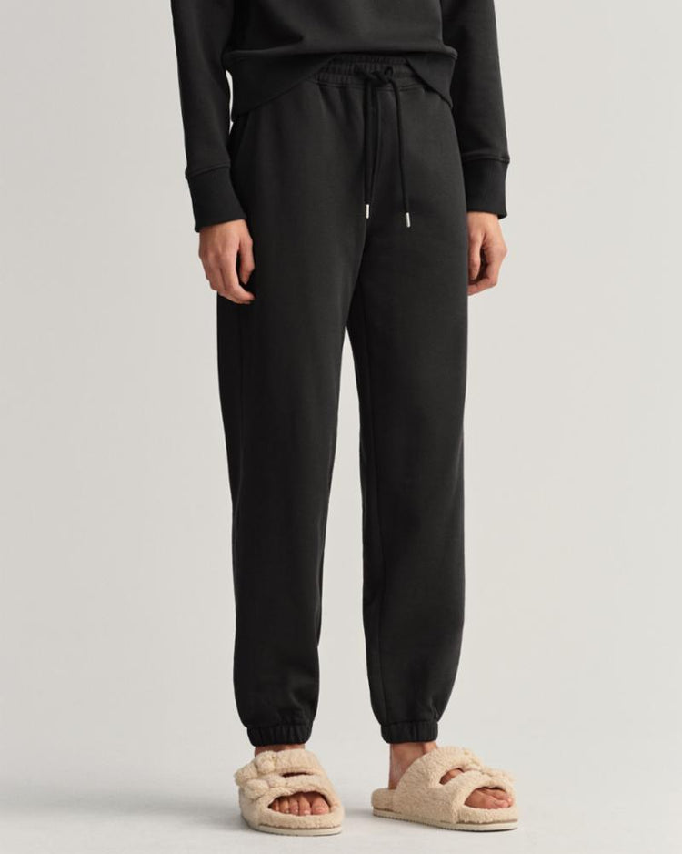 Gant Apparel Womens REL ICON G ESSENTIAL PANTS 19/EBONY BLACK