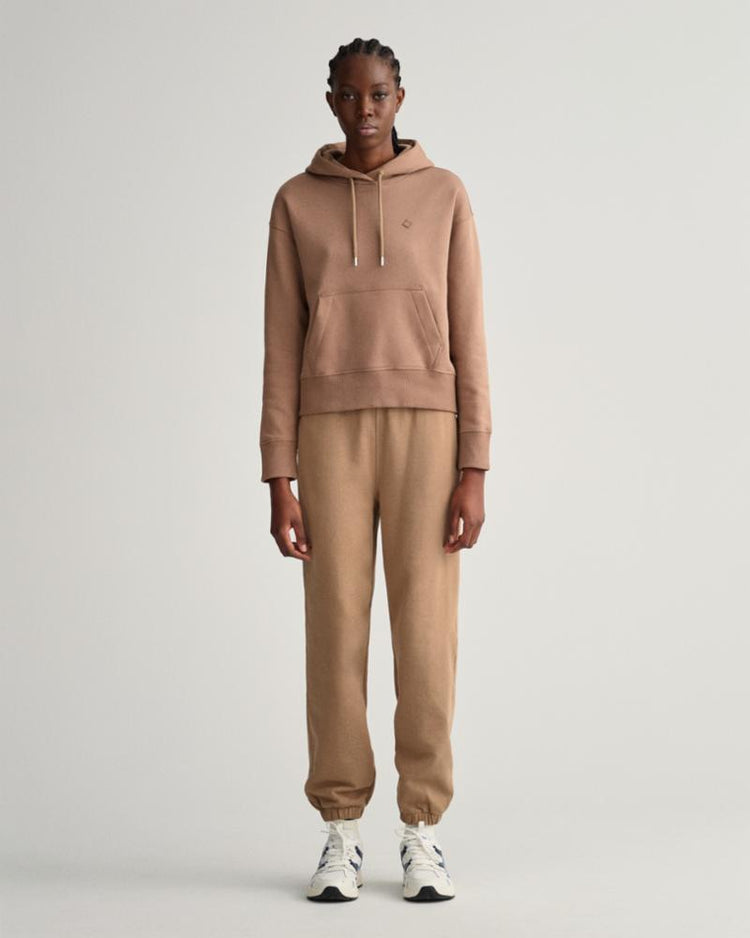 Gant Apparel Womens REL ICON G ESSENTIAL PANTS 247/MOLE BROWN