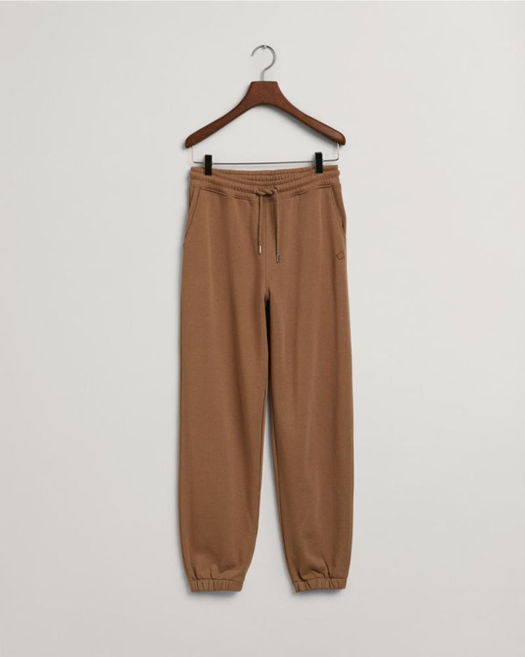 Gant Apparel Womens REL ICON G ESSENTIAL PANTS 247/MOLE BROWN