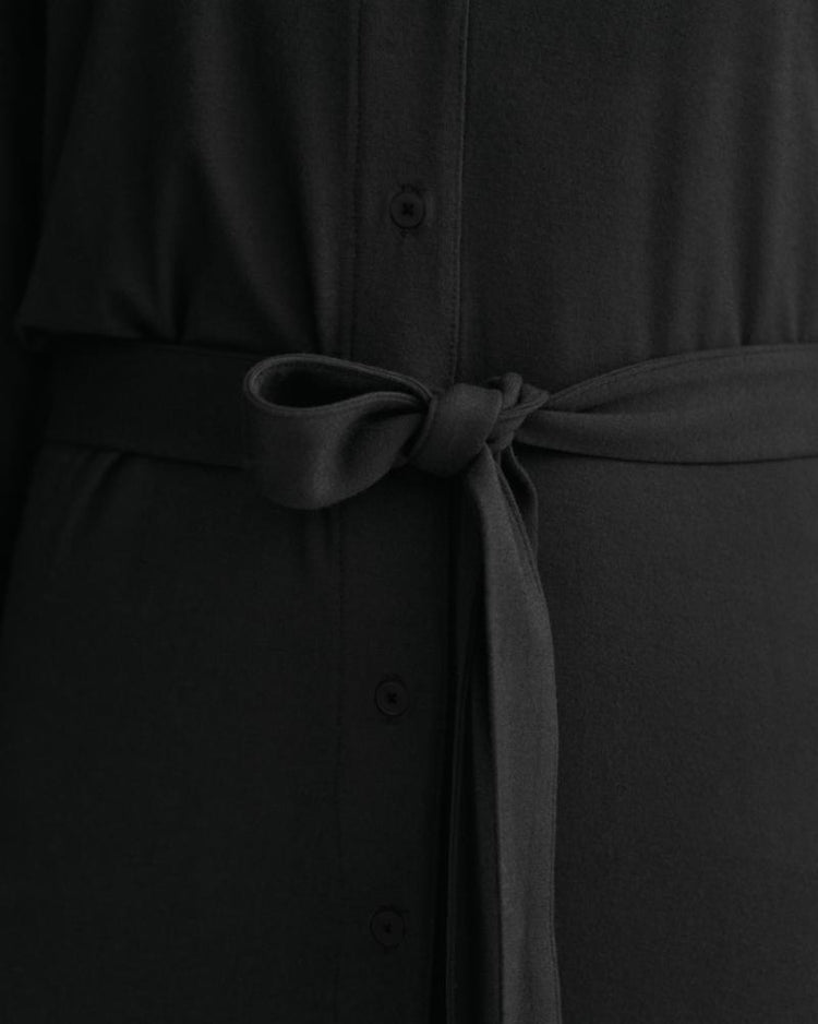 Gant Apparel Womens SLIM JERSEY SHIRT DRESS 005/BLACK