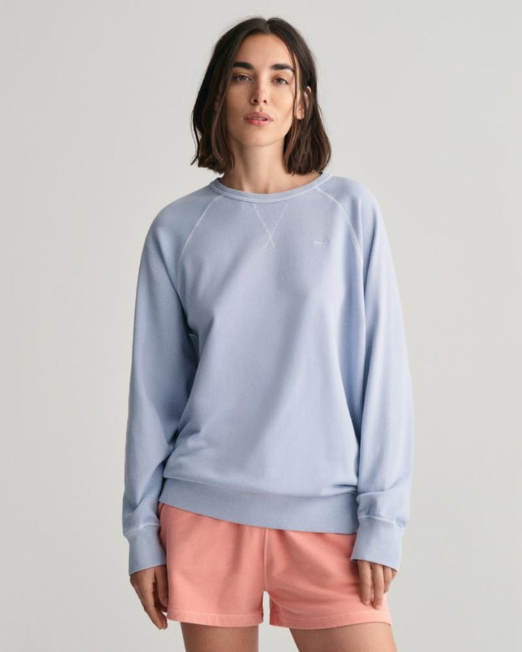Gant Apparel Womens REL SUNFADED C-NECK SWEAT 474/DOVE BLUE