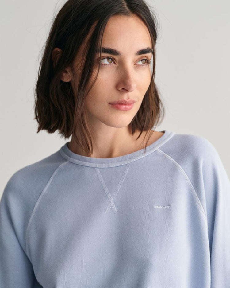 Gant Apparel Womens REL SUNFADED C-NECK SWEAT 474/DOVE BLUE