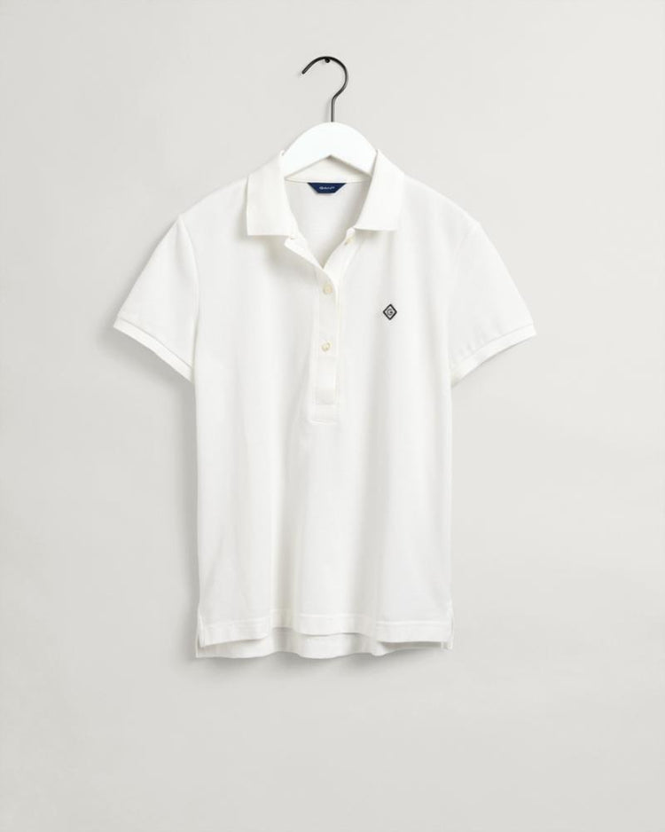 Gant Apparel Womens ICON G SS POLO PIQUE 113/EGGSHELL
