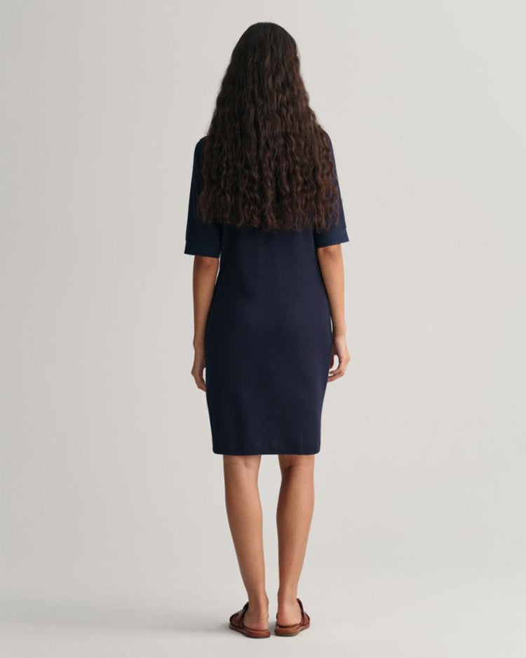 Gant Apparel Womens POLO PIQUE SS DRESS 433/EVENING BLUE
