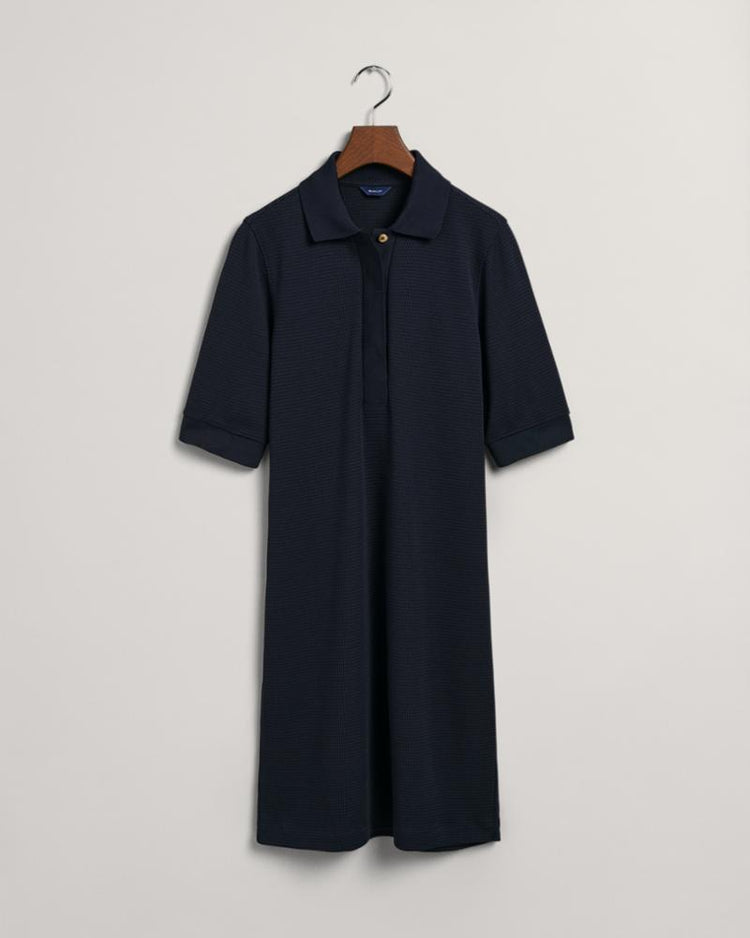 Gant Apparel Womens POLO PIQUE SS DRESS 433/EVENING BLUE
