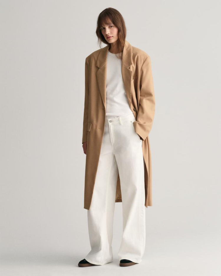 Gant Apparel Womens HIGH NECK RIB TANK TOP 110/WHITE