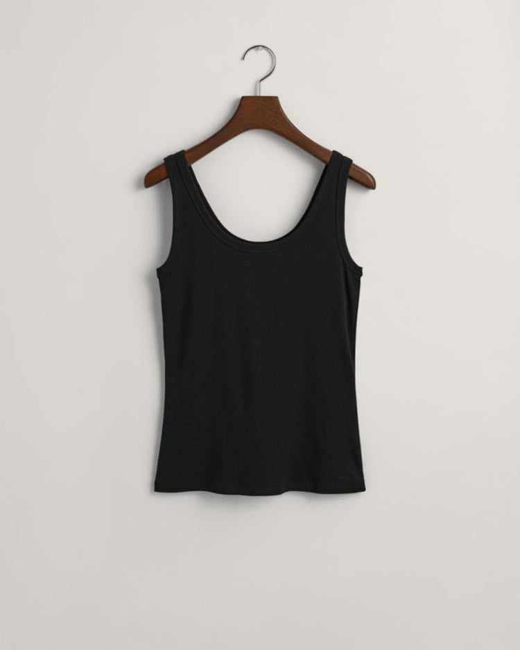 Gant Apparel Womens RIB TANK TOP 5/BLACK