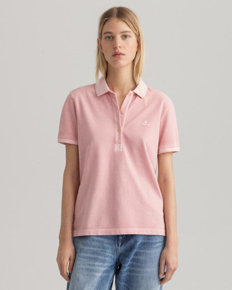Gant Apparel Womens D2. SUNFADED SS POLO PIQUE 614/PREPPY PINK