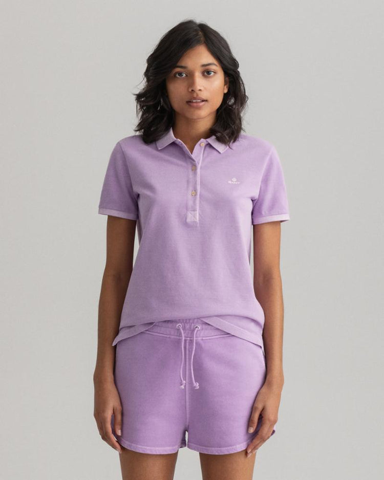 Gant Apparel Womens D2. SUNFADED SS POLO PIQUE 519/CROCUS PURPLE