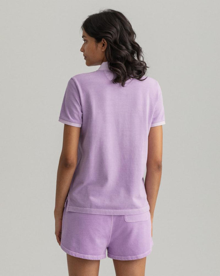 Gant Apparel Womens D2. SUNFADED SS POLO PIQUE 519/CROCUS PURPLE