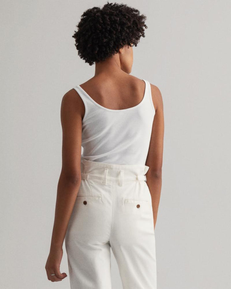 Gant Apparel Womens 1x1 RIB TANK TOP 110/WHITE