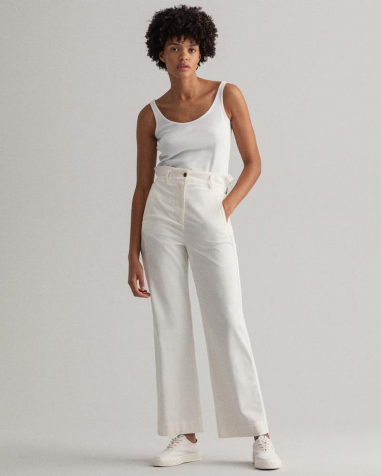 Gant Apparel Womens 1x1 RIB TANK TOP 110/WHITE