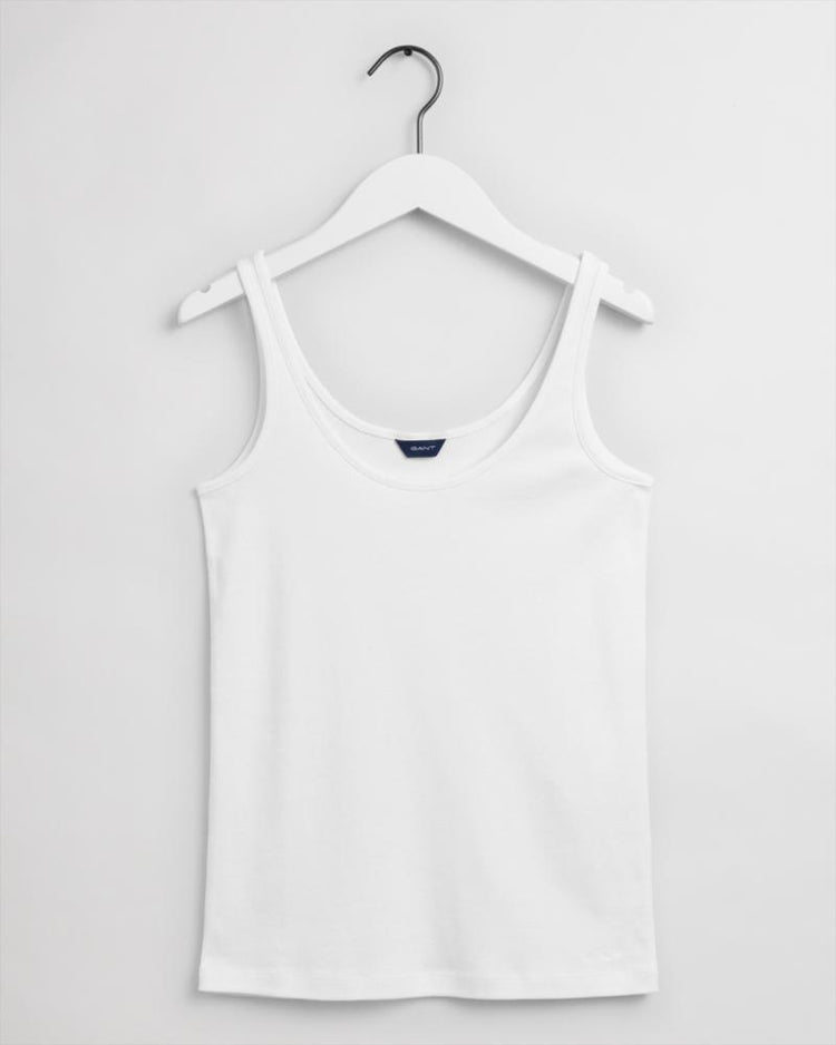 Gant Apparel Womens 1x1 RIB TANK TOP 110/WHITE