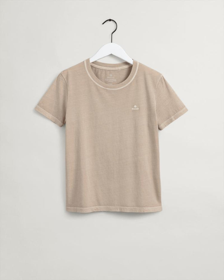 Gant Apparel Womens D2. SUNFADED C-NECK SS T-SHIRT 221/DESERT BEIGE
