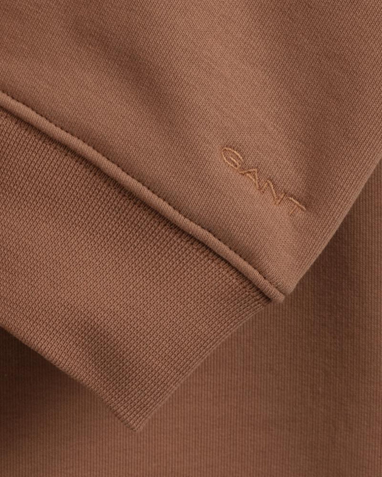 Gant Apparel Womens GRAPHIC PUFF SLEEVE SWEAT 210/ROASTED WALNUT