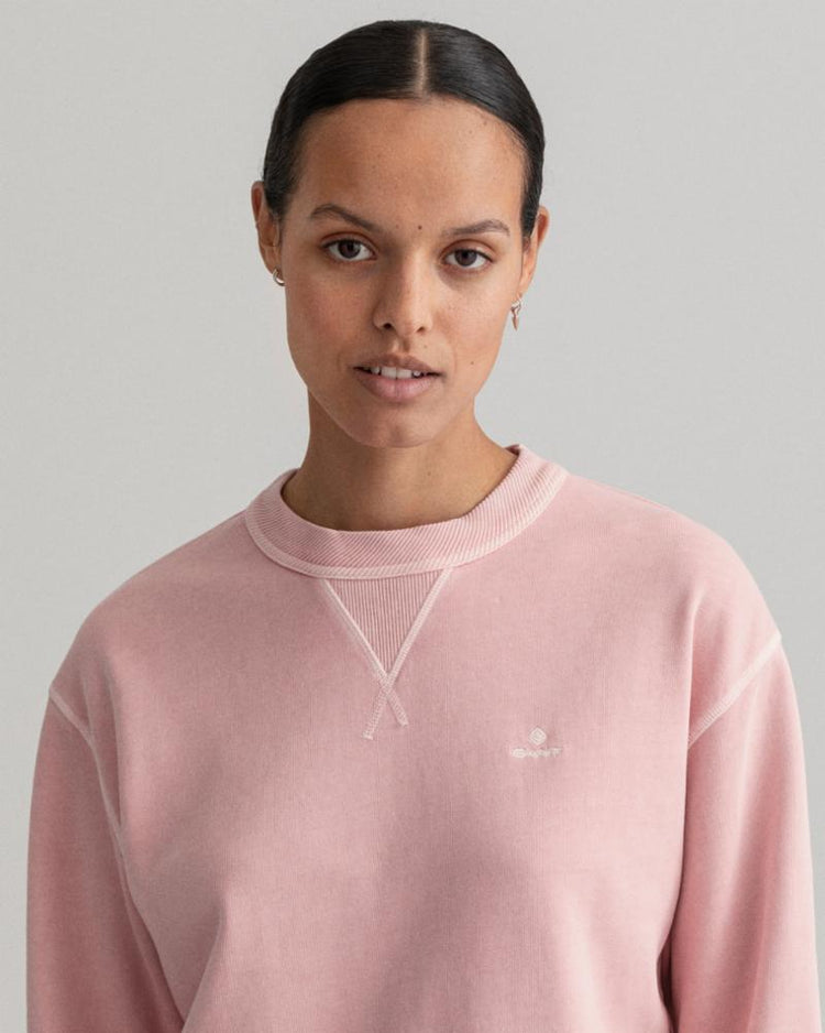 Gant Apparel Womens D2. SUNFADED C-NECK SWEAT 614/PREPPY PINK