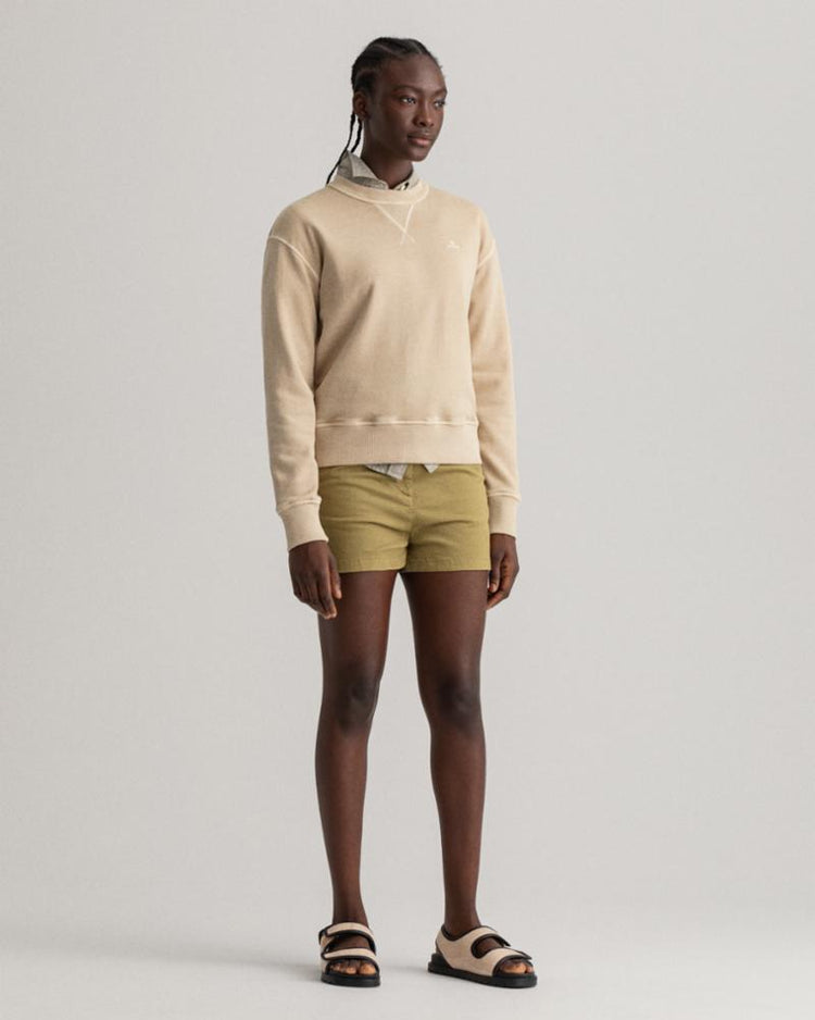 Gant Apparel Womens SUNFADED C-NECK SWEAT 221/DESERT BEIGE