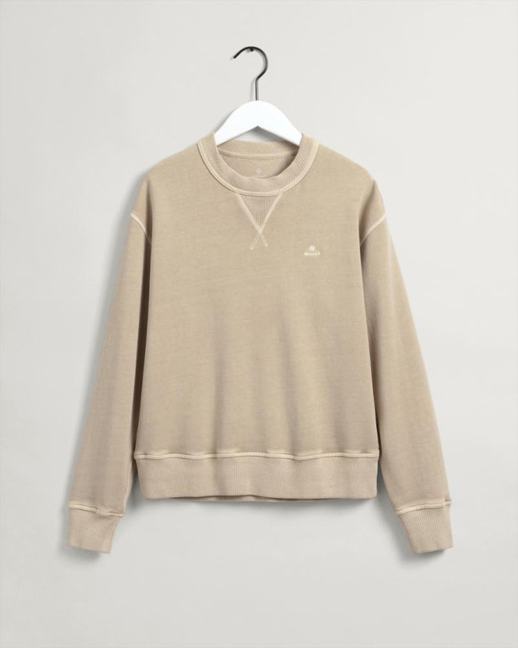 Gant Apparel Womens SUNFADED C-NECK SWEAT 221/DESERT BEIGE