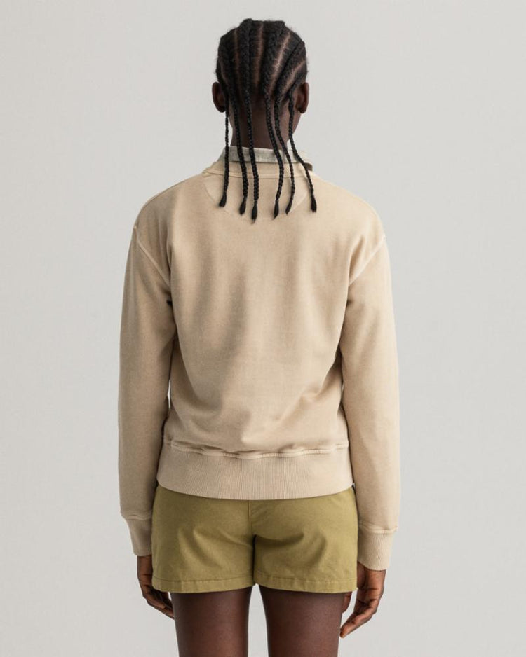 Gant Apparel Womens SUNFADED C-NECK SWEAT 221/DESERT BEIGE
