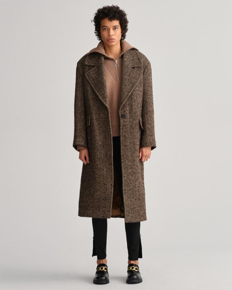 Gant Apparel Womens ICON G ESSENTIAL HALF ZIP 247/MOLE BROWN