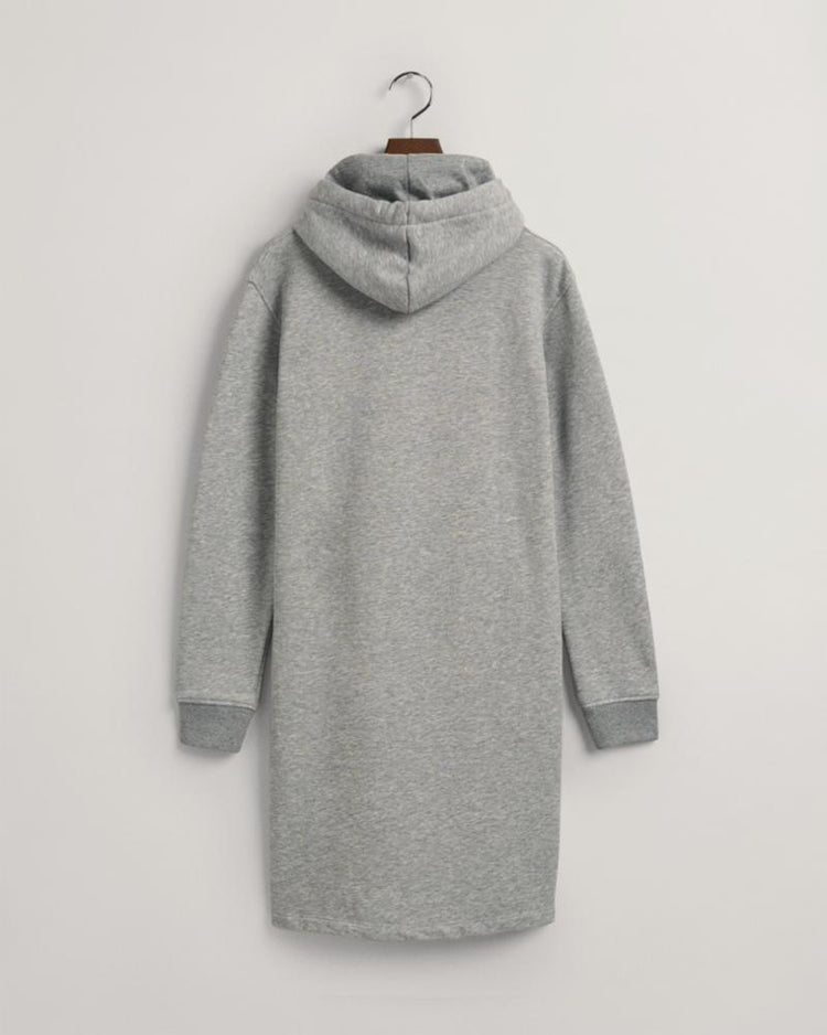 Gant Apparel Womens LOCK UP HOODIE DRESS 93/GREY MELANGE