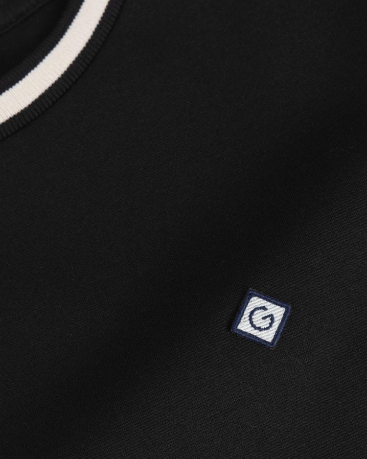 Gant Apparel Womens C-NECK SS JERSEY DRESS 5/BLACK