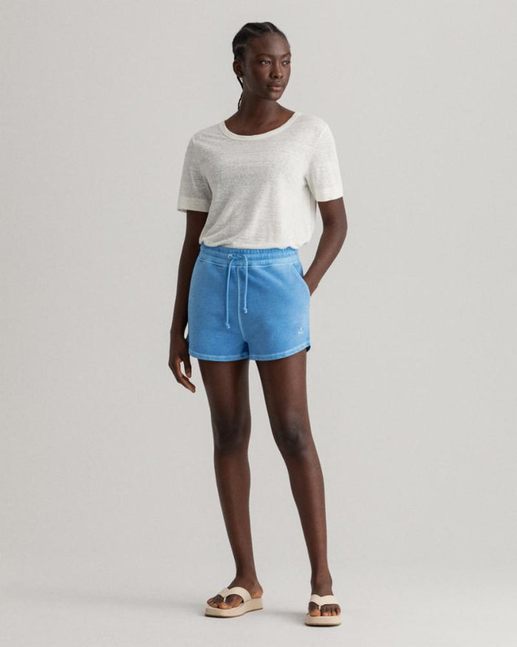 Gant Apparel Womens LINEN SS T-SHIRT 113/EGGSHELL