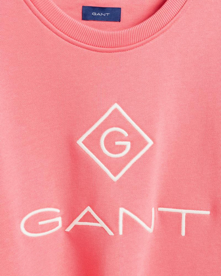 Gant Apparel Womens LOCK UP C-NECK SWEAT 665/RAPTURE ROSE